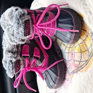 ❄️ London Fog Toddler Girls "Lil Tottenham" Cold Weather Snow Boots 5?
